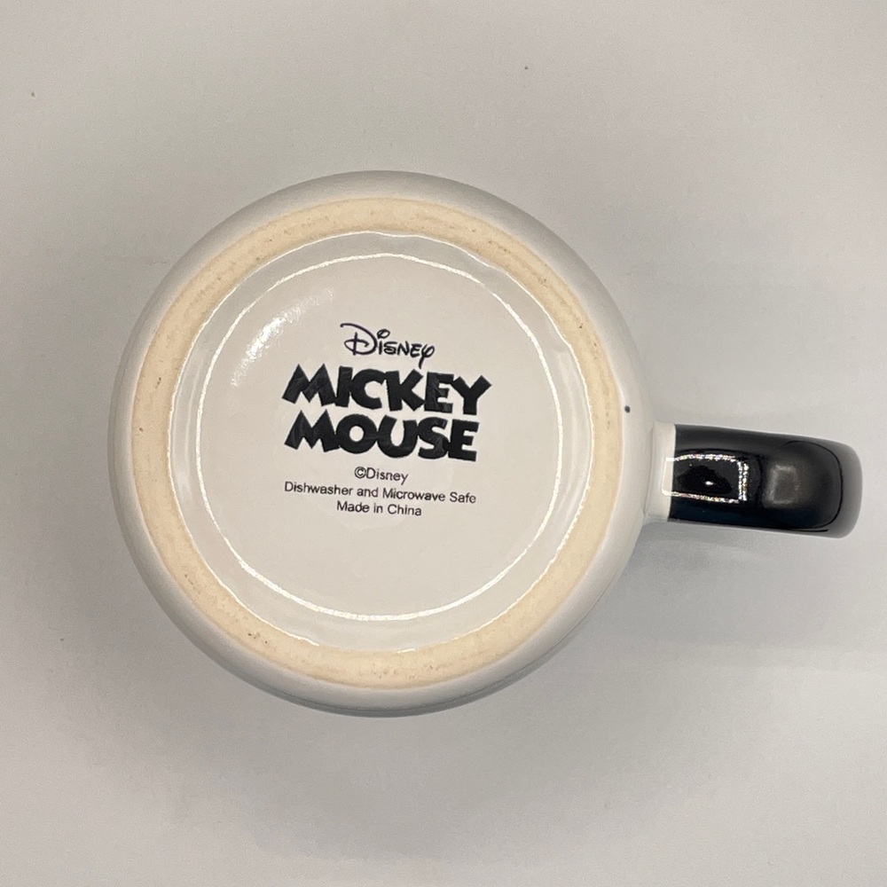 Disney Mickey Mouse Black and White Cursive Mug - Picture 6 of 9